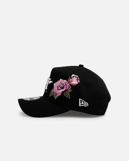 New Era Houston Astros 'Pink Rose Embroidery' 9FORTY A-Frame Snapback Black/Pink
