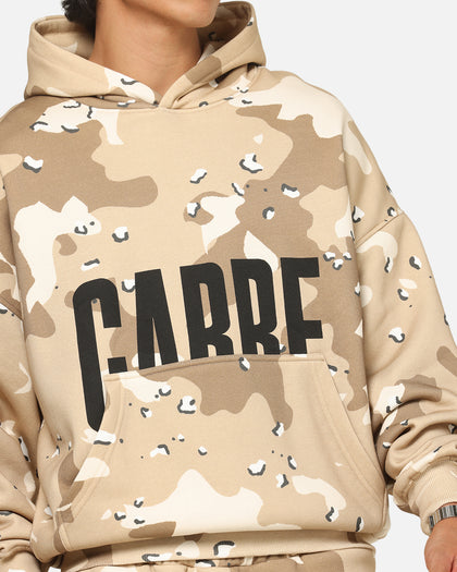 Carre Premium Essentials Hoodie Brown Camo