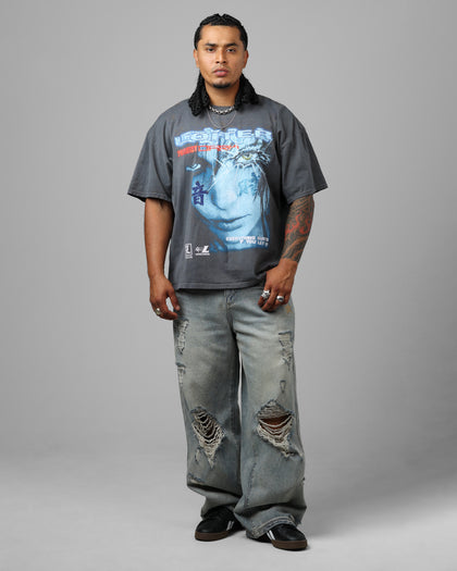 Loiter Project Dark Vintage T-Shirt Washed Charcoal