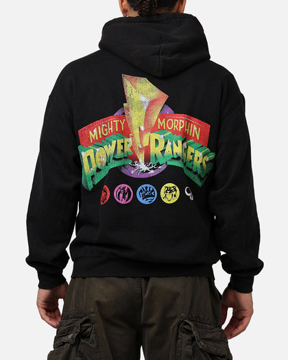 73Studio X Power Rangers Morphin Group Hoodie Black Wash