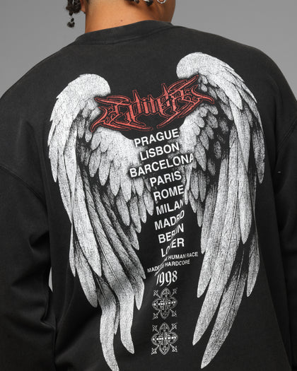 Loiter Dove Vintage Long Sleeve T-Shirt Black