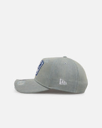 New Era Los Angeles Angels 'Distressed Denim' 9FORTY A-Frame Snapback Light Wash Denim