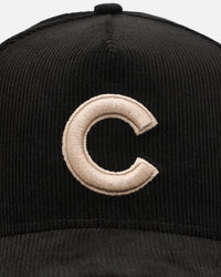 New Era Chicago Cubs 'Black Cord Plaid UV' 9FORTY A-Frame Snapback Black/Plaid