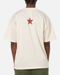 Carre Star Academy Mesh T-Shirt Off White