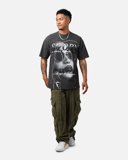 Sworn To Us Power T-Shirt Washed Black