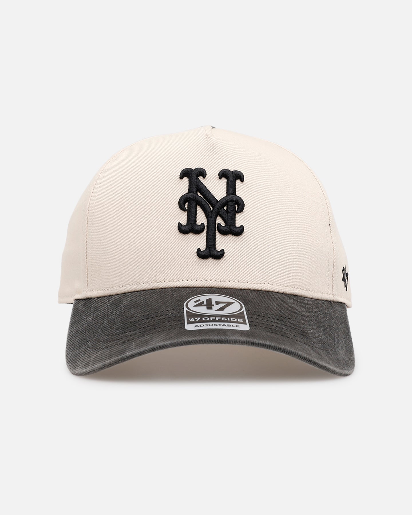 47 Brand New York Mets 'Washed Black Visor' 47 Offside Snapback