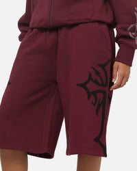 Ed Hardy Trinity Baggy Sweat Shorts Plum