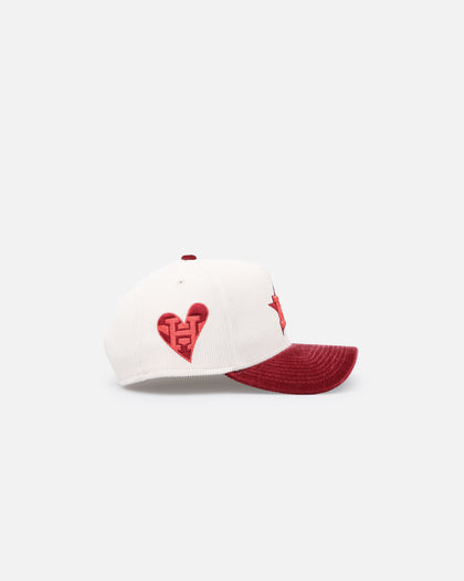 New Era Houston Astros 'Premium Corduroy Velvet' 9FORTY A-Frame Snapback Chrome White/Cardinal