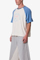 MNML Vintage Baseball 3/4 Sleeve Tee Off White/Blue