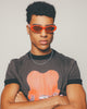 Loiter X Nuqe Ethereal Sunglasses Coral Crush