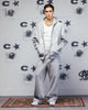 Carre Grit Zip Hoodie Grey Marle