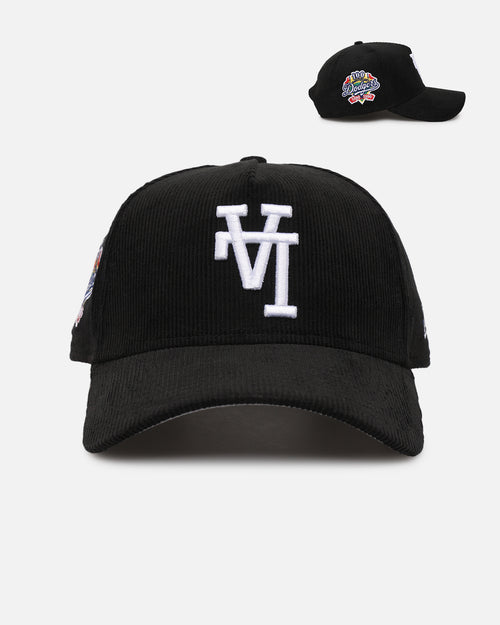 New Era Los Angeles Dodgers 'Upside Down LA Cord' 9FORTY A-Frame Corduroy Snapback Black