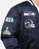 New Era X Alpha Series X NFL Seattle Seahawks MA-1 Bomber Jacket Navy/Black