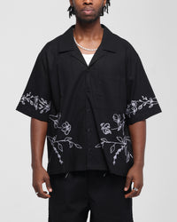 Carre Botanica Button Up Shirt Black