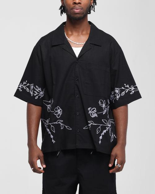 Carre Botanica Button Up Shirt Black