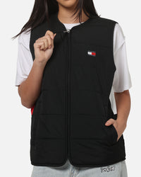 Tommy Jeans Heritage Flag Quilted Vest Black