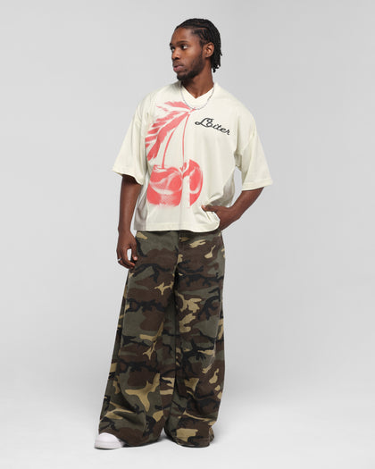 Loiter Cherry Jersey Off White/Red