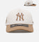 Pro Standard New York Yankees 'Panel' Pro Pinch Strapback White/Tan