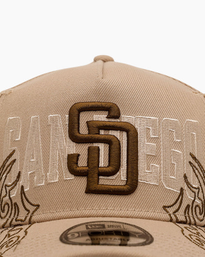 New Era San Diego Padres 'Tribal' 9FORTY A-Frame Snapback Camel
