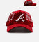 New Era Atlanta Braves 'Crushed Velvet Dreams' 9FORTY A-Frame Snapback Maroon
