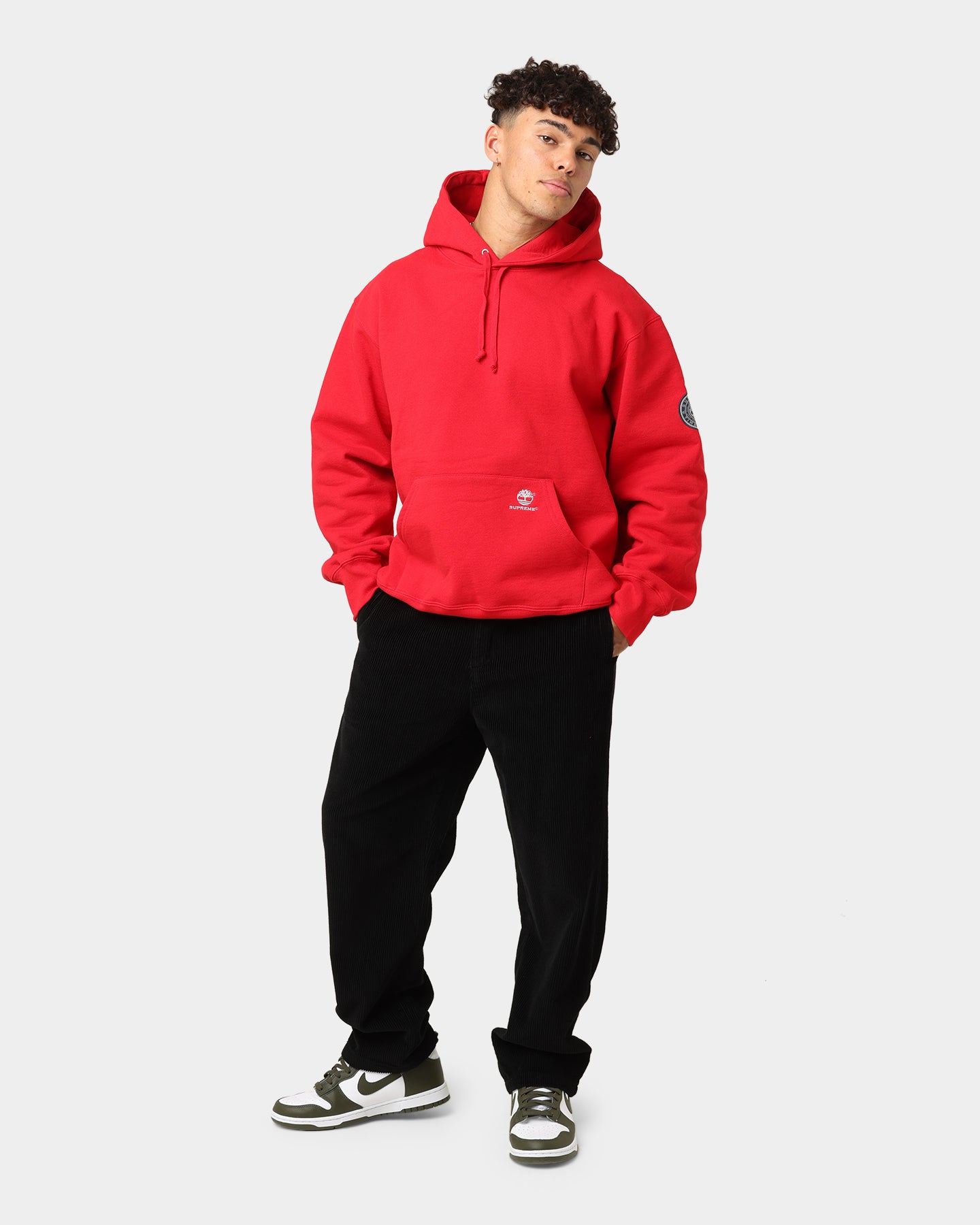 Supreme Supreme X Timberland Hooded Sweatshirt Red | Culture Kings US