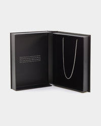 NXS 2MM Micro Tennis Necklace White Gold