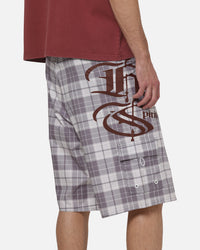 Worship Catharsis Long Boardshorts Light Grey