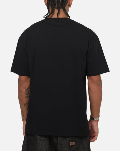 Carre Box Check T-Shirt Solid Black
