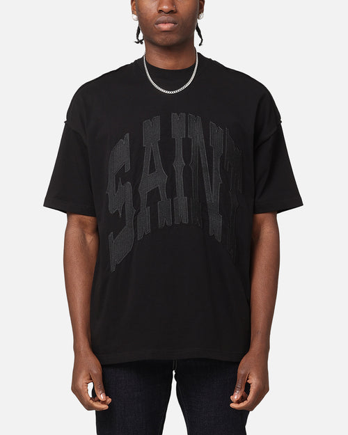 Saint Morta Outlaw Xweave Boxy T-Shirt Black