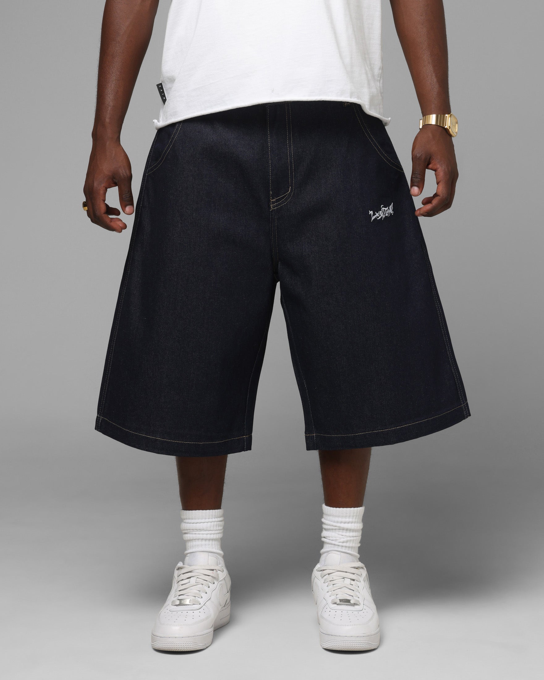 Loiter Star Born Jorts Raw Indigo | Culture Kings US
