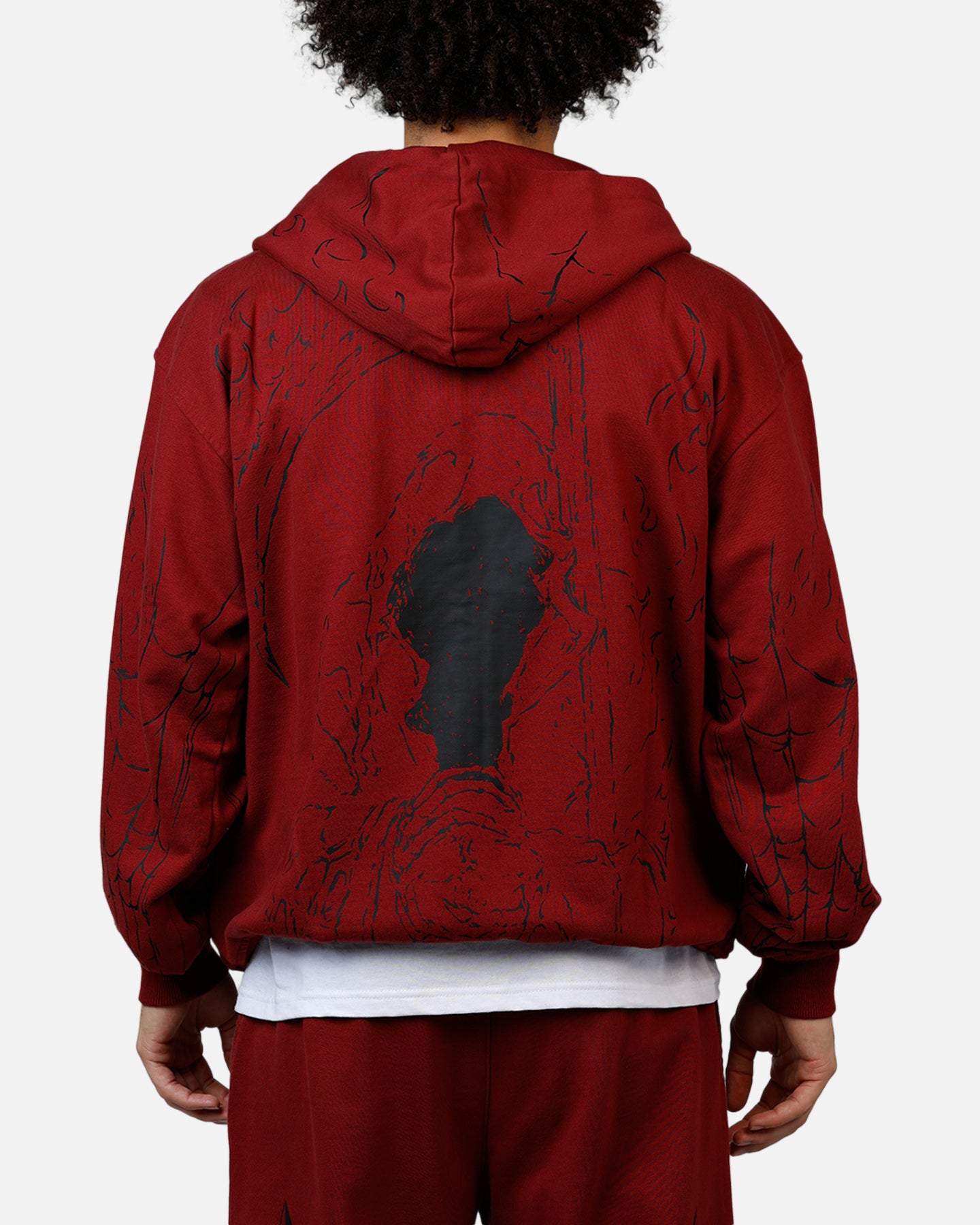 Revenge Tattoo Zip Hoodie Red | Culture Kings US
