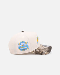 New Era Los Angeles Chargers 'Realtree Visor' 9FORTY A-Frame Snapback Cream/Camo