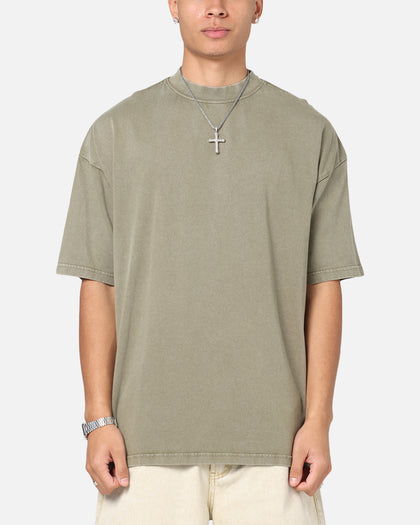 Culture Kings Oversized T-Shirt Vintage Khaki