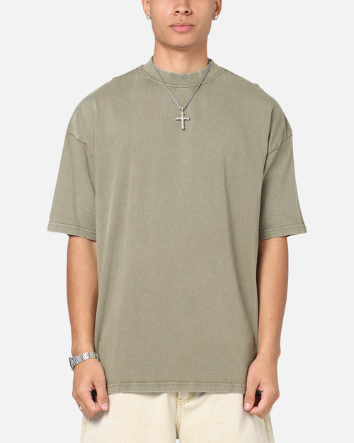 Culture Kings Oversized T-Shirt Vintage Khaki