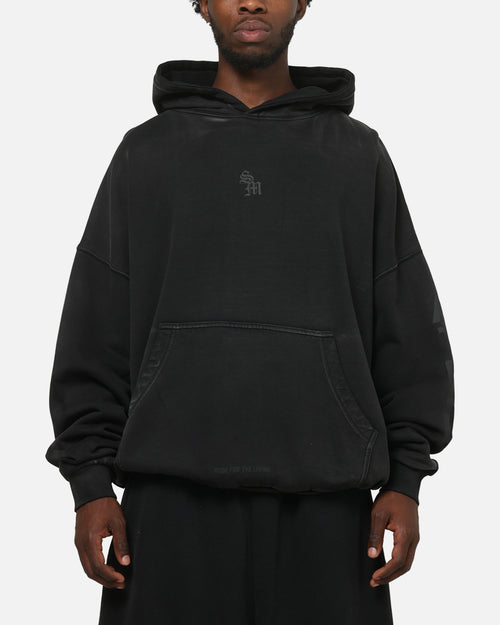 Saint Morta Athltc R3 Boxy Hoodie Washed Black