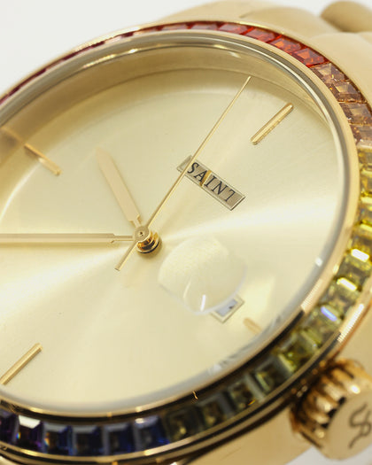 Saint Morta De Couler Watch Gold/Iced Rainbow