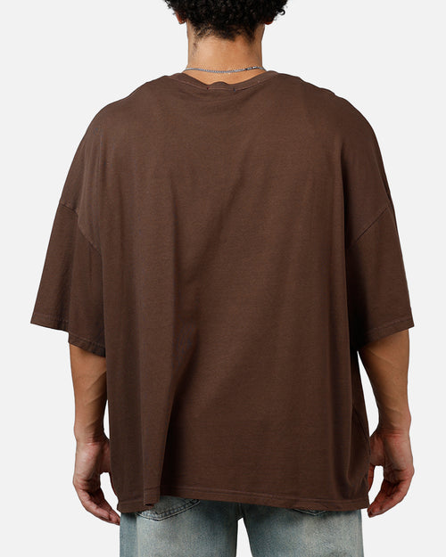 Champion Mega Jocktag Scrip T-Shirt Chocolate