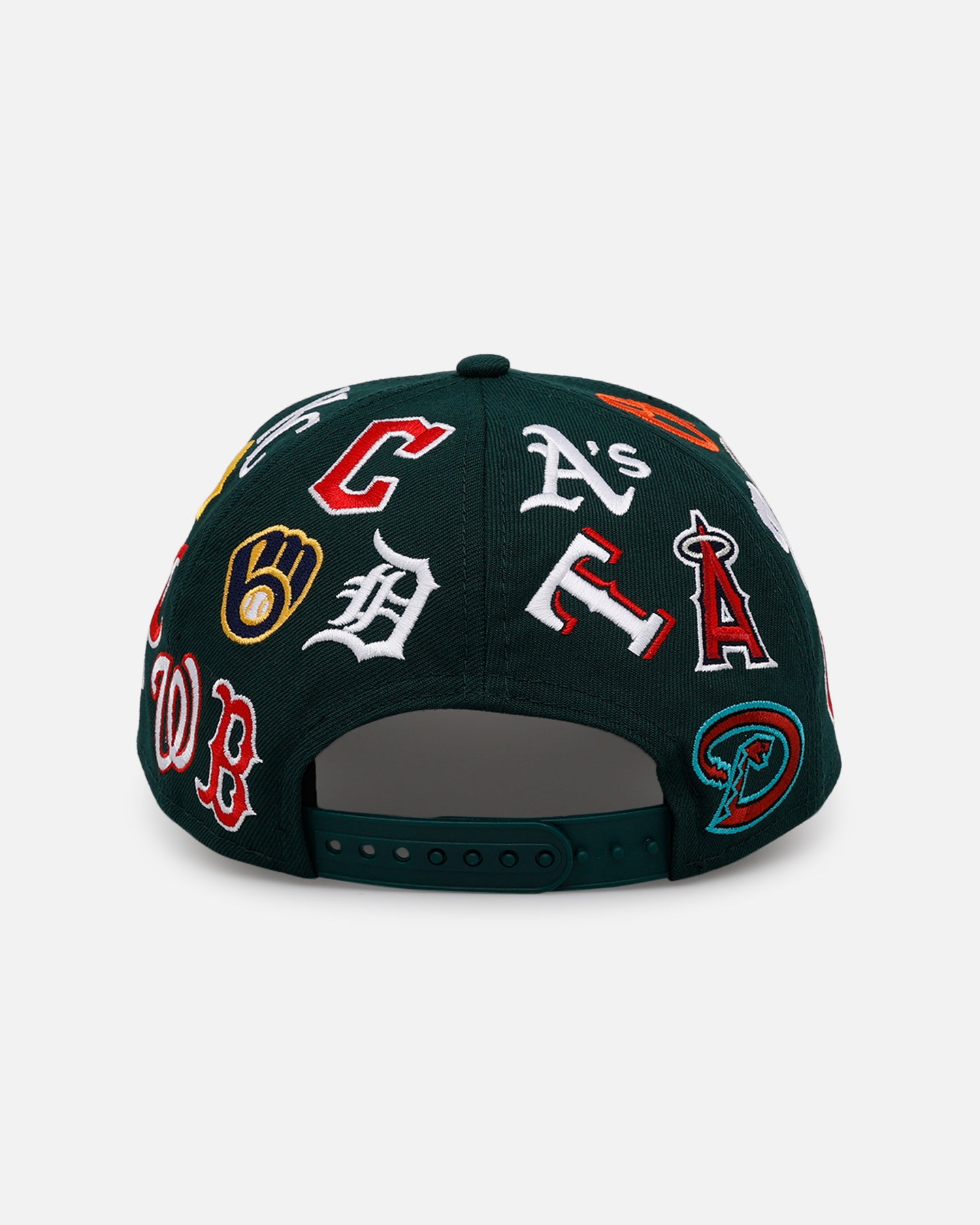 New Era MLB 'All Over Leagues' 9FORTY A-Frame Snapback Dark Green