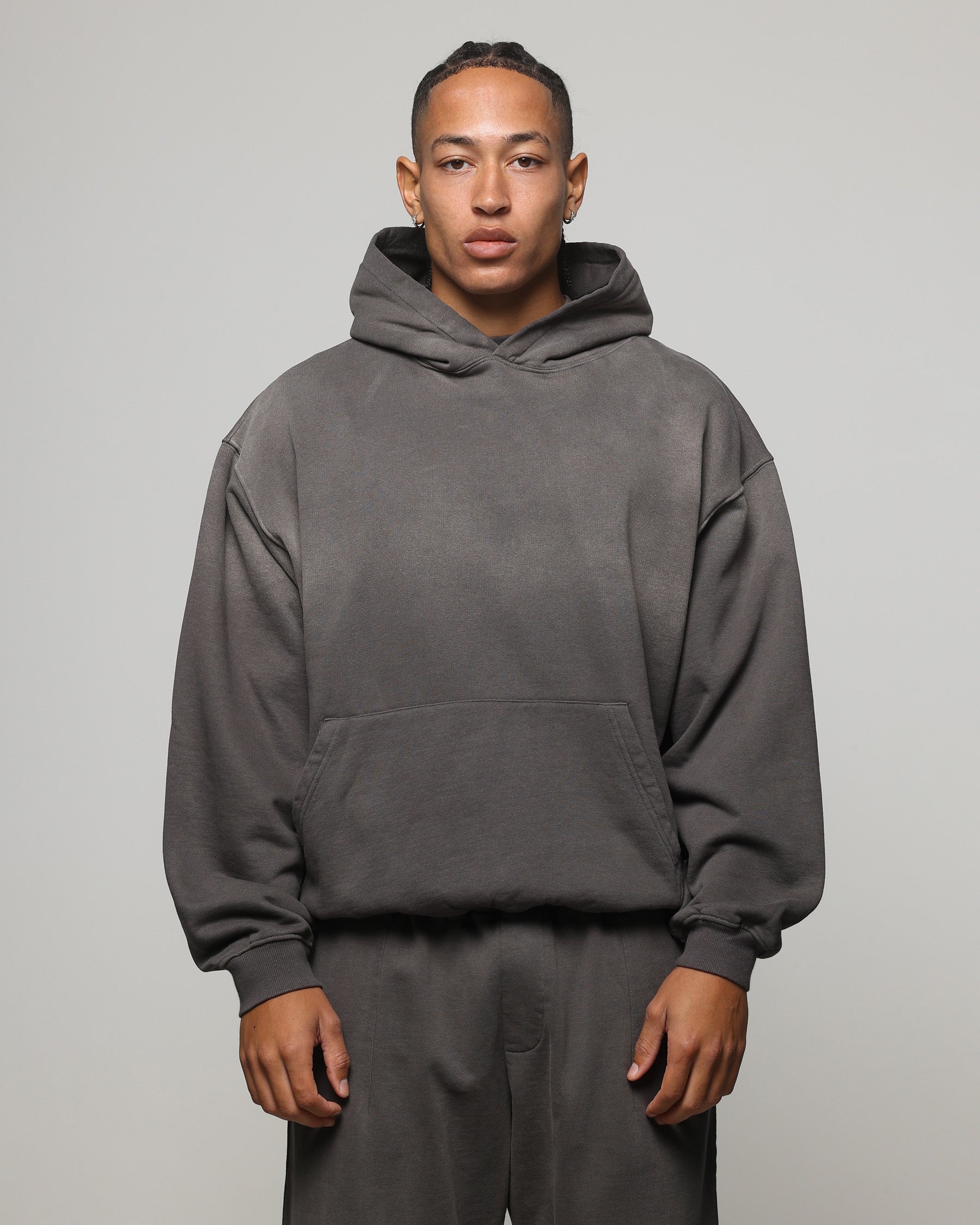 パーカー SAMPLES  PULLOVER HOODIE CHARCOAL American Thrift Pullover Hoodie Washed Charcoal | Culture Kings US
