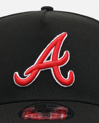 New Era Atlanta Braves 'Black And Team Color' 9FORTY A-Frame Snapback Black/Official Team Color