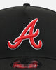 New Era Atlanta Braves 'Black And Team Color' 9FORTY A-Frame Snapback Black/Official Team Color