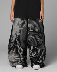 Loiter Airbrush Sweatpants Black