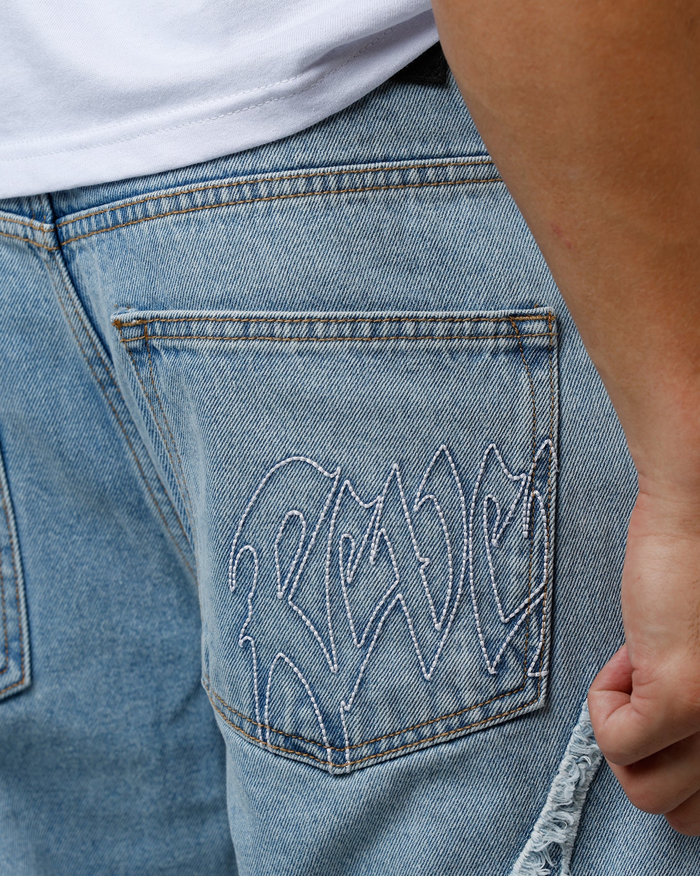 Revenge Spider Web Denim Pants Blue | Culture Kings US