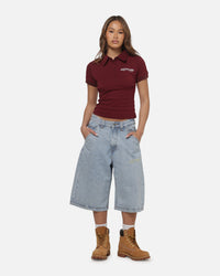 Ed Hardy Serpent Jorts Light Wash