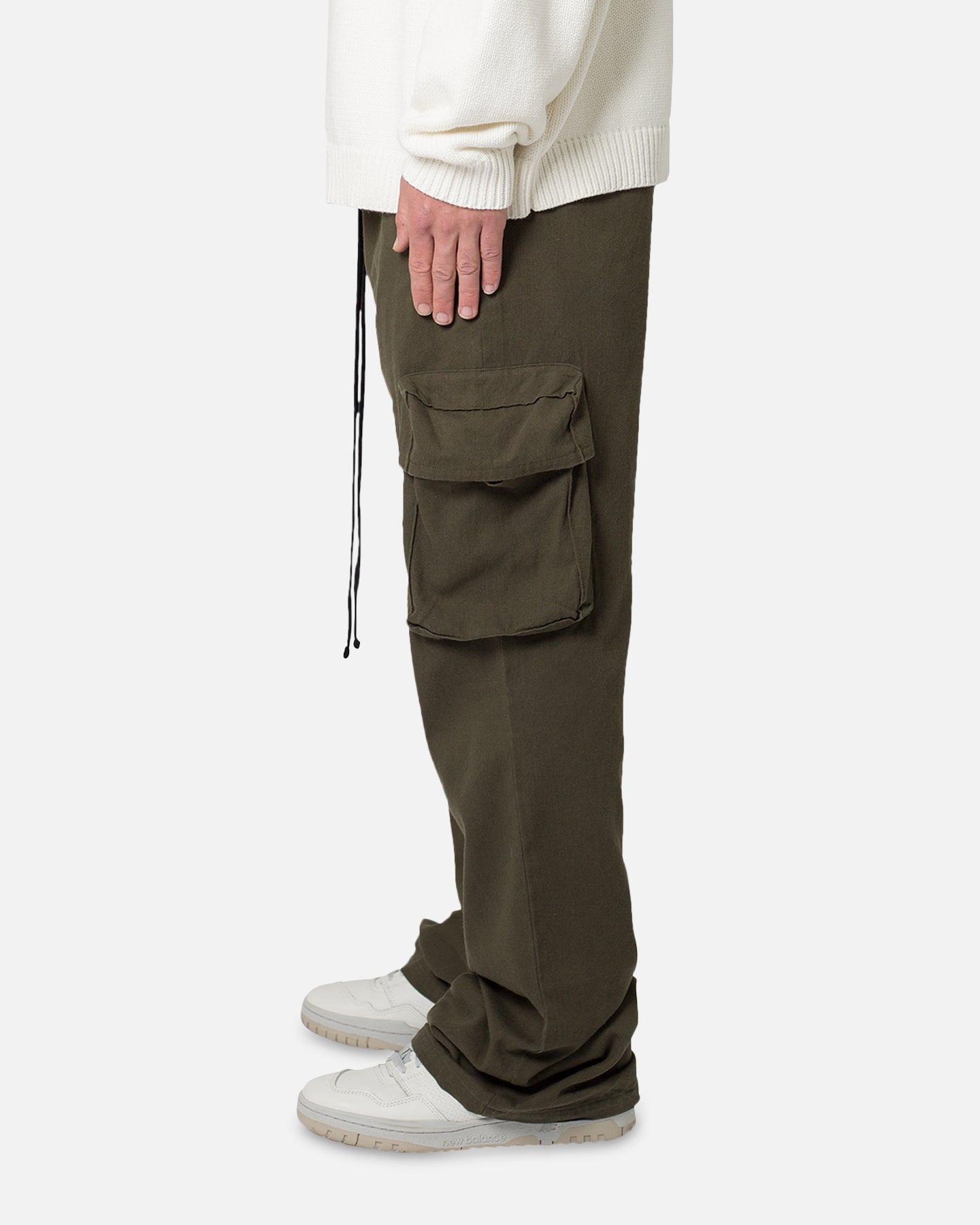 【mnml】CARGO DRAWCORD PANTS MNML Drawcord Flare Cargo Pants Olive | Culture Kings US