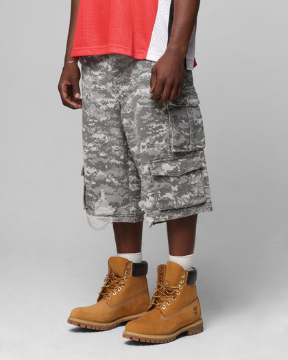 Loiter Collateral Cargo Shorts Snow Camo