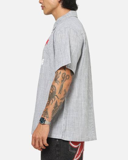 X-Large 91 Star Button Up Shirt White
