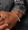 Saint Morta 4mm Iced Ball Bracelet White Gold