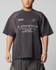 Loiter Subcultural Panel T-Shirt Charcoal