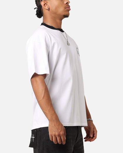 Carre Shootout Oversized Ringer T-Shirt White